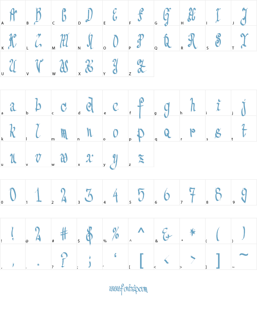 TPF Senseless Strokes Font Character